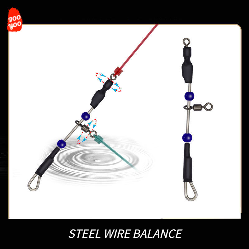 Fishing Boat Trailer - 5PCS Swivel Steel Wire Balance Eight-shaped