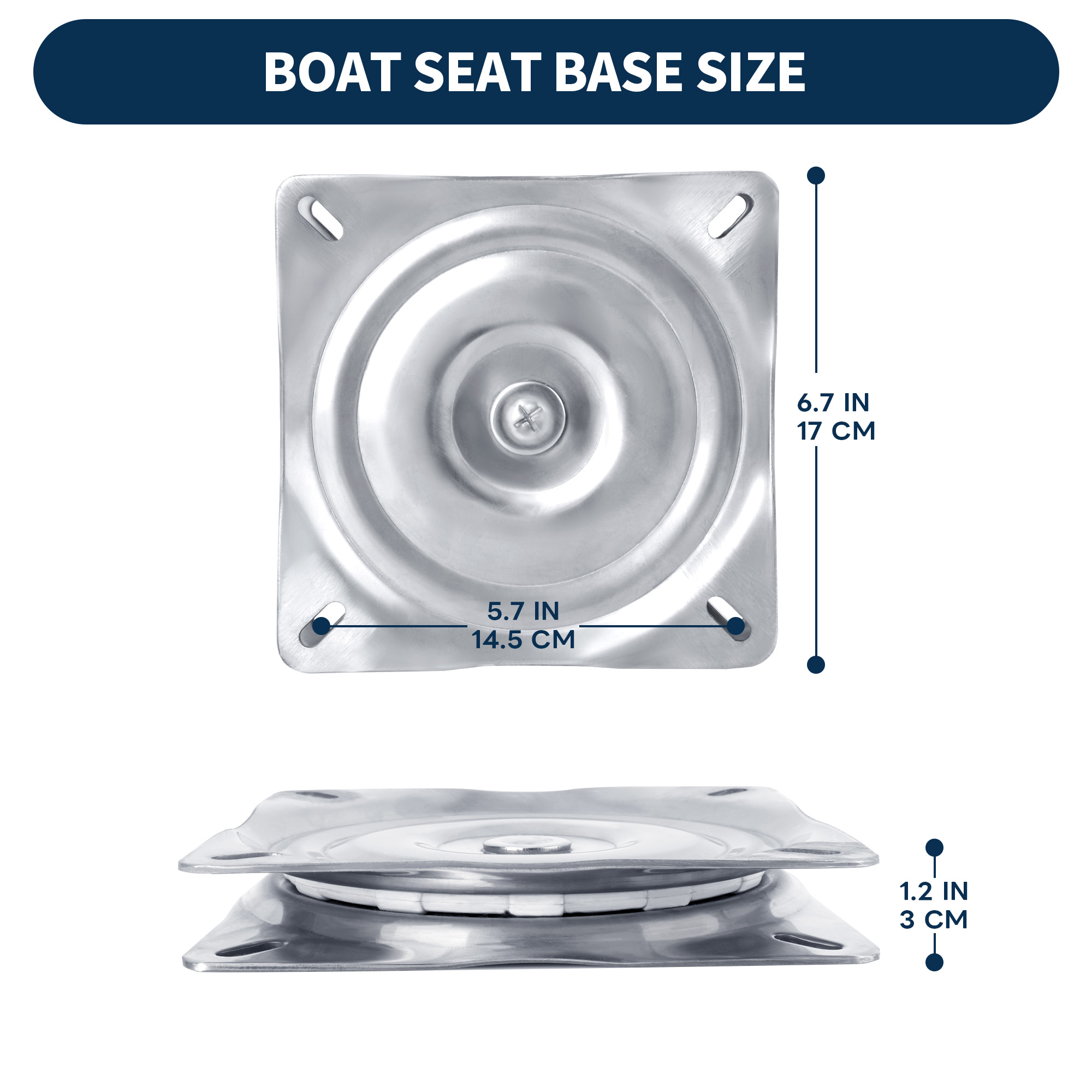 Boat Seat Swivel, 316 Stainles - Fishing Boat Seat review and price
